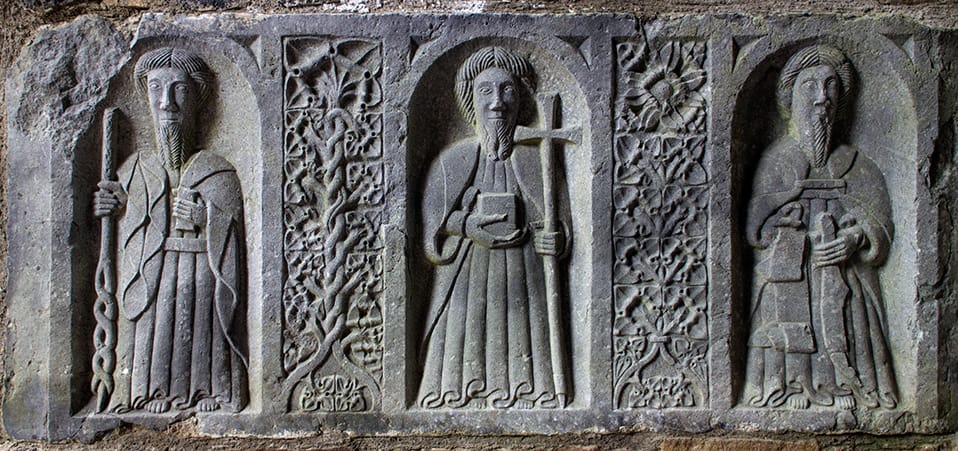 Weepers tomb carvings at Jerpoint Abbey