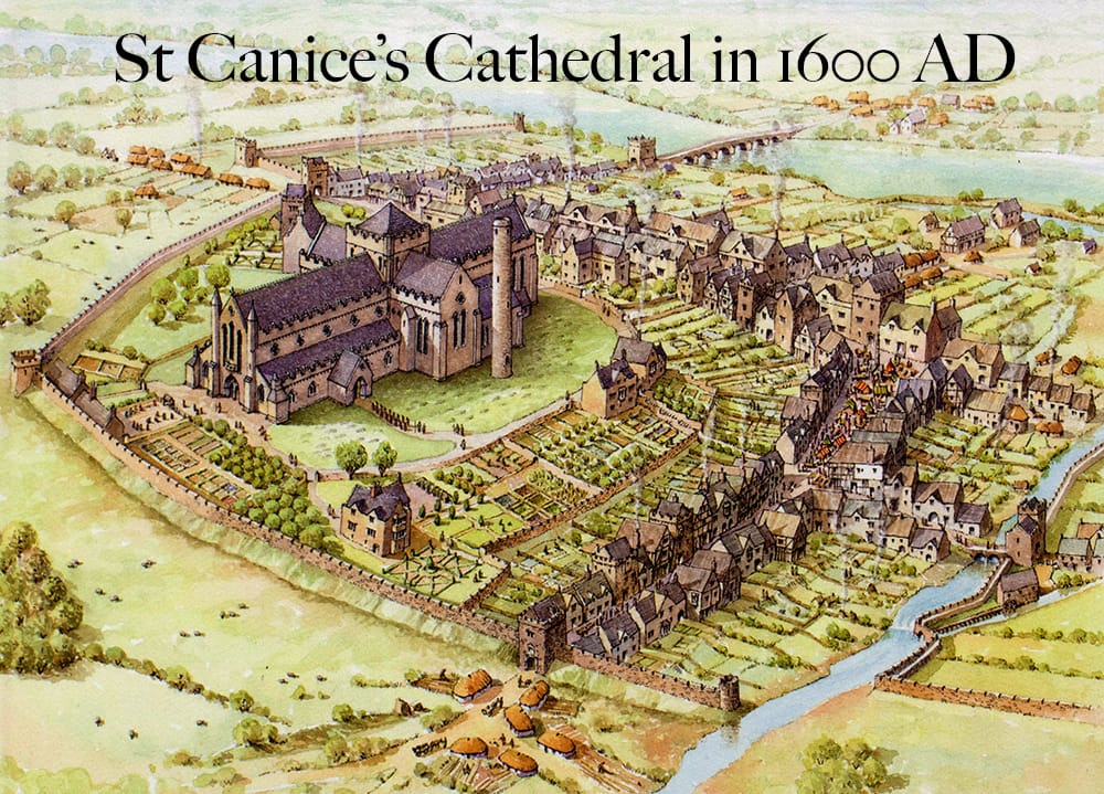 Illustration from a signboard at St Canice's Cathedral